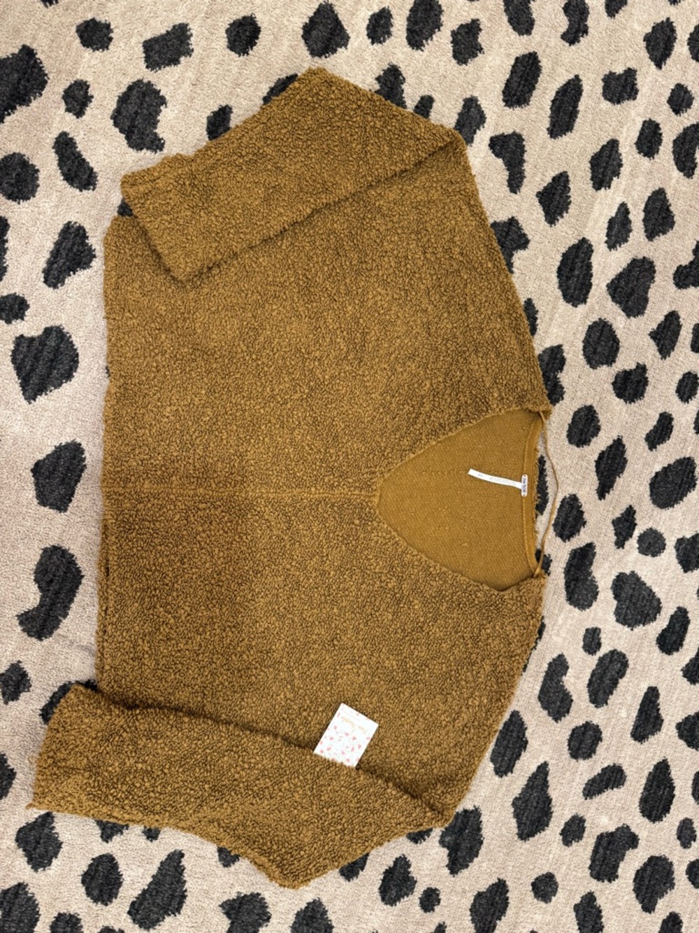 Free People Bouclé Teddy sweater